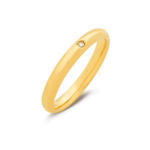 Aliança de Casamento em Ouro e Diamante - 3mm