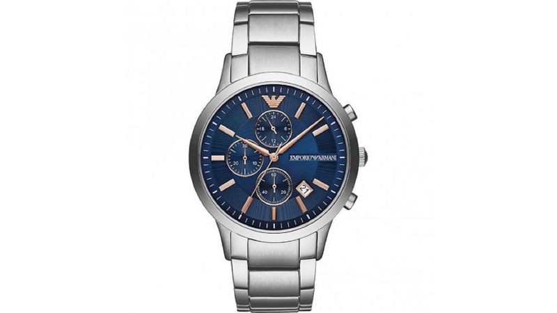 Emporio armani renato blue on sale watch