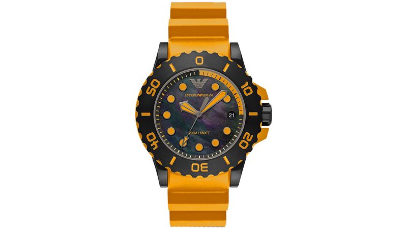 Emporio armani 2025 orange watch