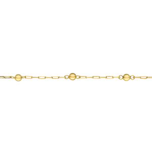 Pulseira de Bola em Ouro com 13 cm Infantil