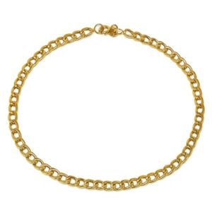 Pulseira de Groumet em Ouro com 21 cm