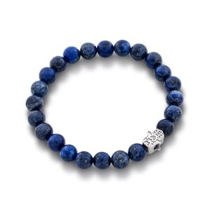 Pulseira em Prata e Lápis Lazuli