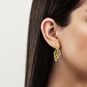 Brinco de Folha em Ouro