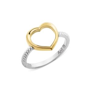 Anel Coração em Prata nobre 925