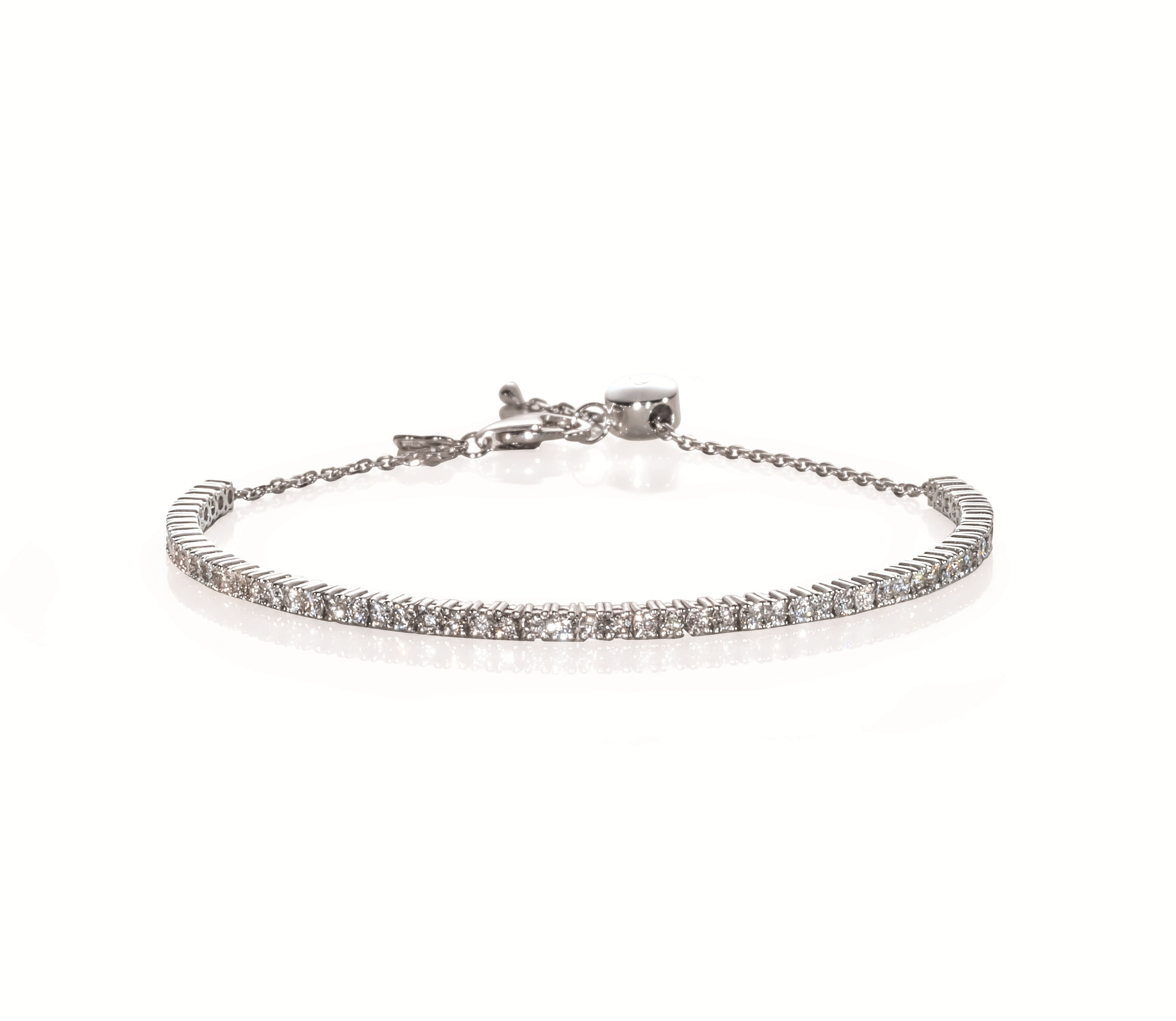 Pulseira Riviera em Ouro Branco 18k e Diamantes