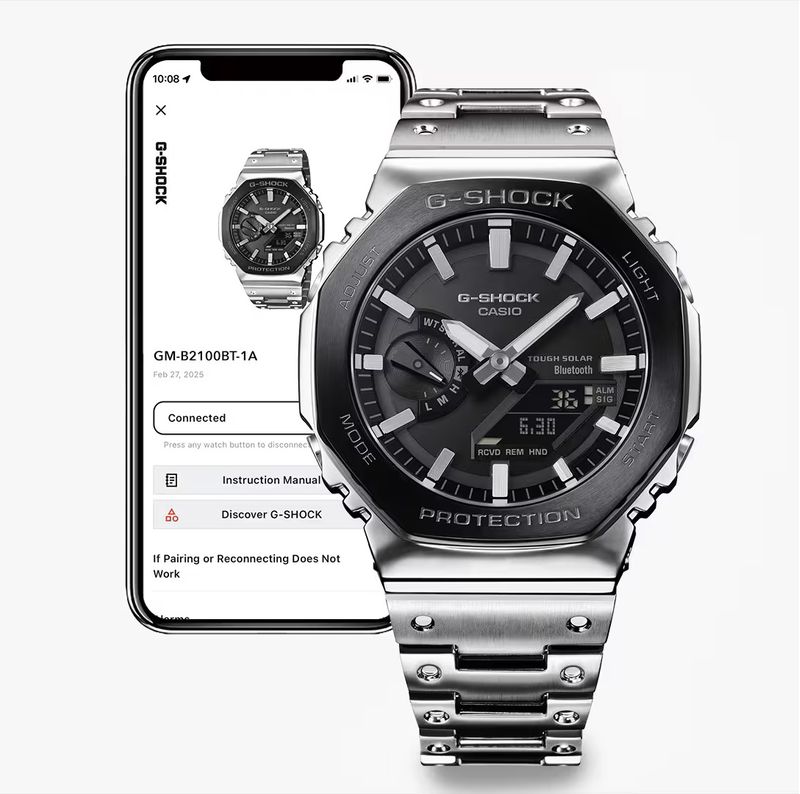Relógio Casio G-Shock Full Metal Série 2100 - GM-B2100BT-1ADR - Bigben